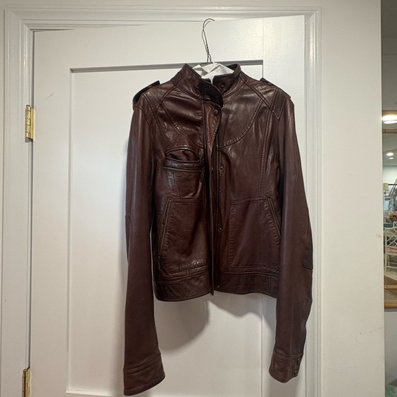 Cole Haan Vintage Leather Jacket - Picture 2 of 7